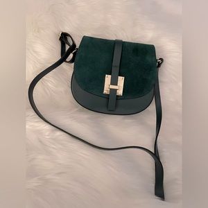 Genuine Italian Leather Crossbody Saddlebag